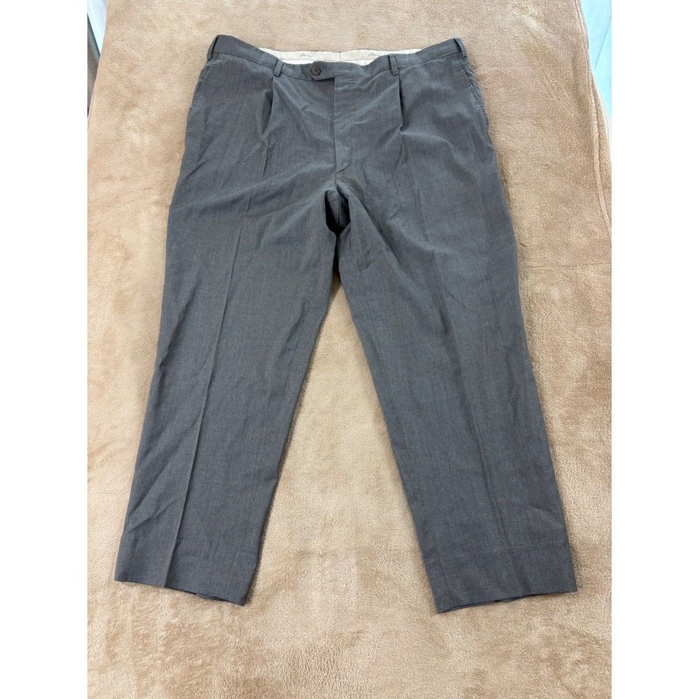 Brioni Canazei Loden-Frey Luxury Pants Mens eu 56R Dark Gray‎ EUC